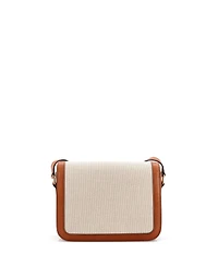 Pre-Owned Celine Medium Triomphe Shoulder Bag Canvas with Leather