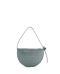 Pre-Owned Bottega Veneta Mini Sunrise Shoulder Bag Intrecciato Leather