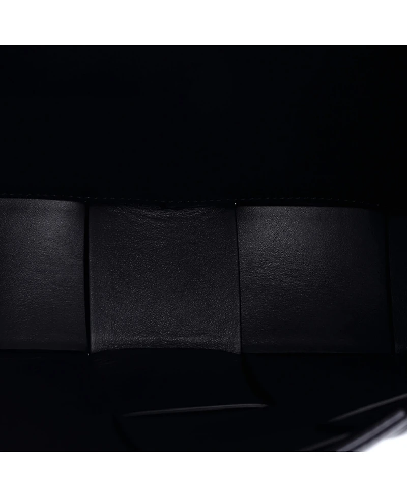 Pre-Owned Bottega Veneta Medium Cassette Messenger Bag Maxi Intrecciato Leather