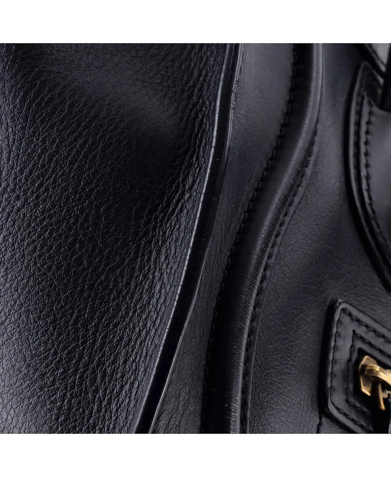 Pre-Owned Celine Micro Luggage Bag Grainy Leather