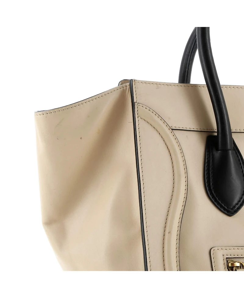 Pre-Owned Celine Mini Bicolor Luggage Bag Leather