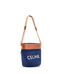 Pre-Owned Celine Small Rope Bucket Bag Denim