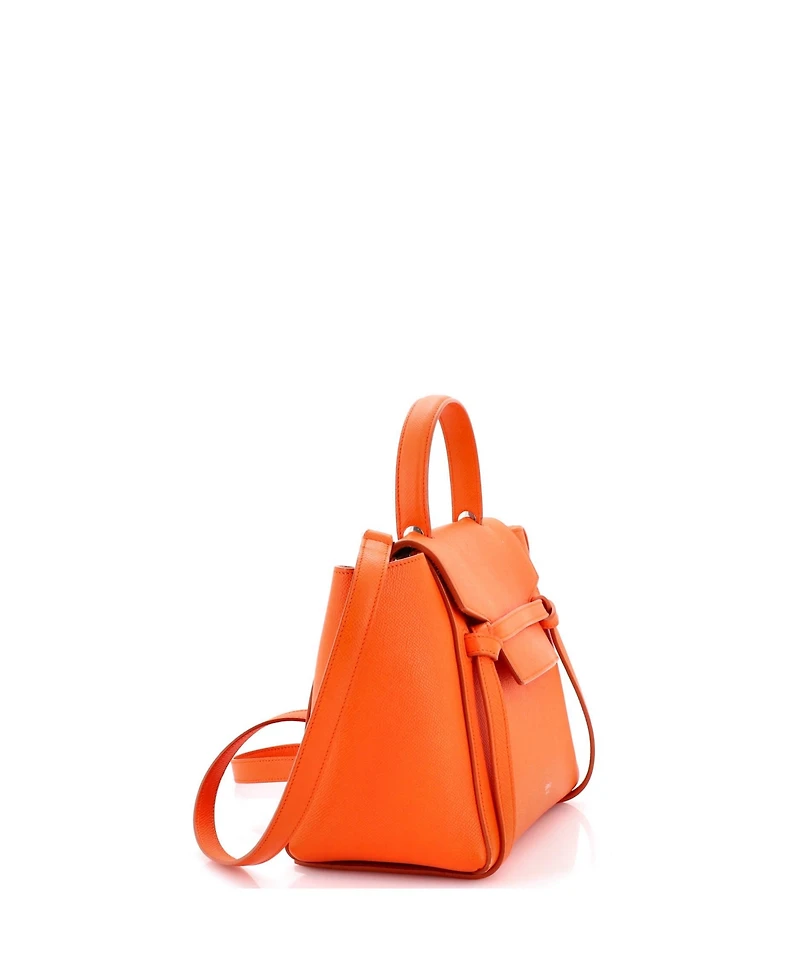 Pre-Owned Celine Micro Belt Bag Textured Leather