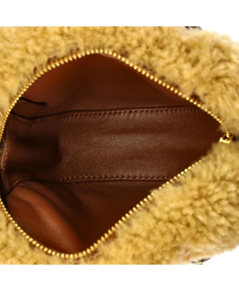 Pre-Owned Celine Medium Heart Bag Shearling with Leather