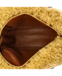 Pre-Owned Celine Medium Heart Bag Shearling with Leather