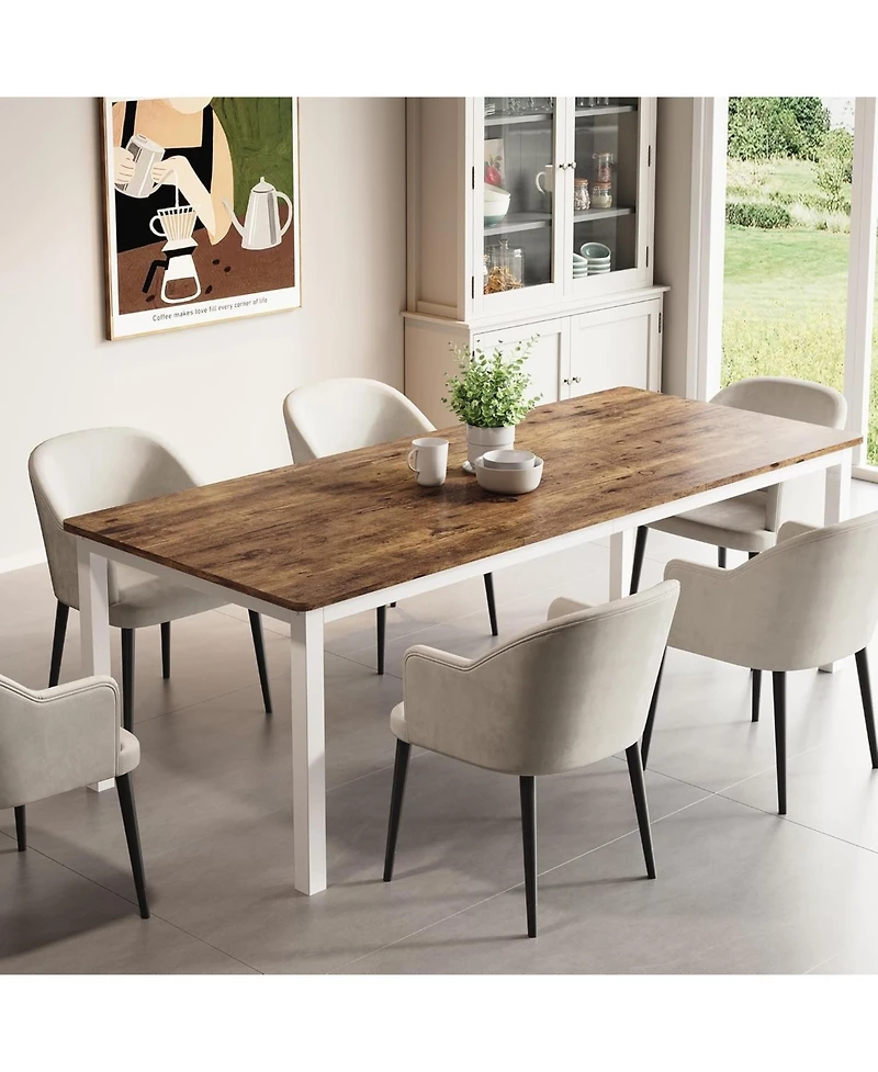 gaomon Arched Pantry Storage Cabinet, Farmhouse 5-Tier Display with 2 Glass Doors, Adjustable Shelf, Cupboard for Kitchen