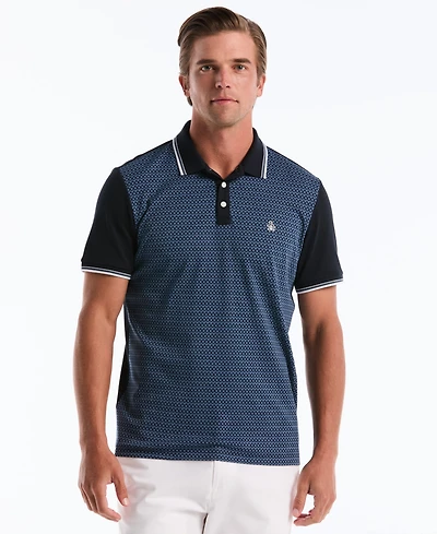 Original Penguin Men's Ditsy Short-Sleeve Cotton Polo Shirt
