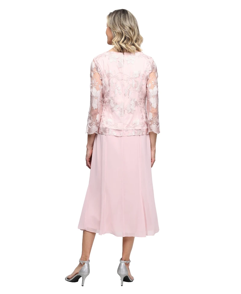 Alex Evenings Petite 2-Pc. Lace Jacket Dress Set