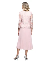 Alex Evenings Petite 2-Pc. Lace Jacket Dress Set