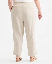 Style & Co Plus Cropped Taper Pants, Macy's Exclusive