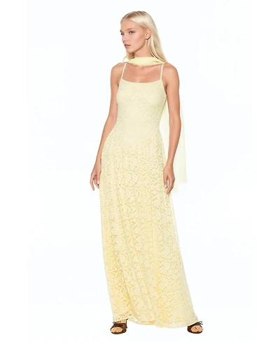 Alexia Admor Women's Marin Draped Bodice Dropped Waist Gown Dress
