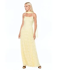 Alexia Admor Women's Marin Draped Bodice Dropped Waist Gown Dress