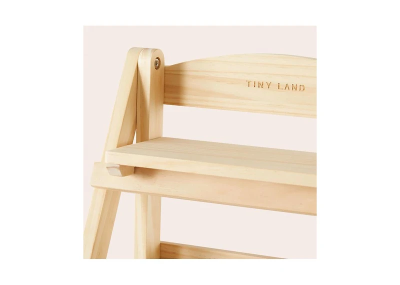 Tiny Land Play Kitchen Accessories – Play Kitchen Food Storage: Versatile Wooden Rack for Play Food