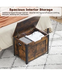 gaomon 23.6" Retro Wooden Storage Chest