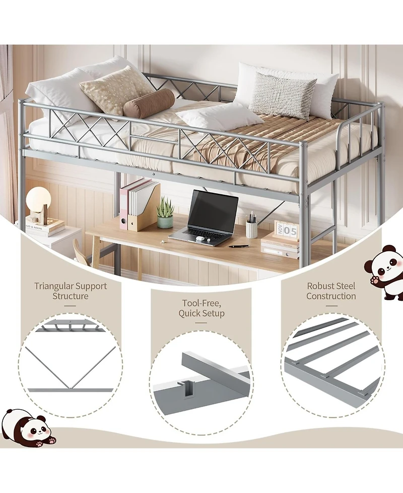 gaomon Twin Xl Velvet Upholstered Bed Frame with Headboard, Platform Bed with Wood Slats Support, No Box Spring, Noise Free