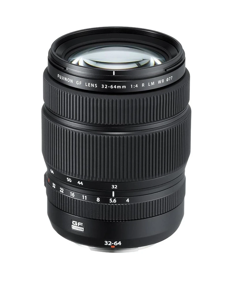 Fujifilm Gf 32-64mm f/4 R Lm Wr Lens, Bundle with Vanguard Veo 3 Go 235AB 23mm 5-Section Aluminum Travel Tripod with T-50 Ball Head, ProOptic Cleaning