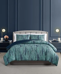 Vince Camuto Linework Stripe 3-Pc. Comforter Set, Full/Queen