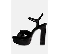 Liddel Womens Platform Heel Sandals