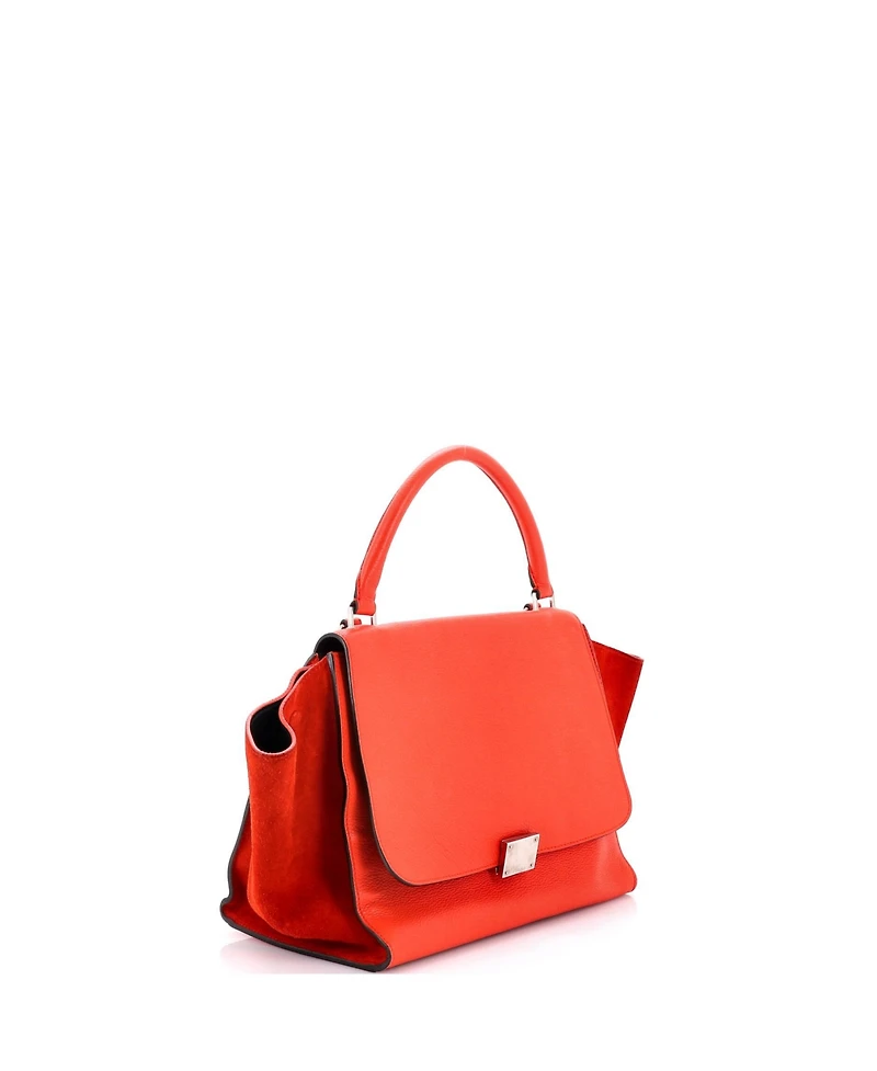 Pre-Owned Celine Medium Trapeze Bag Leather