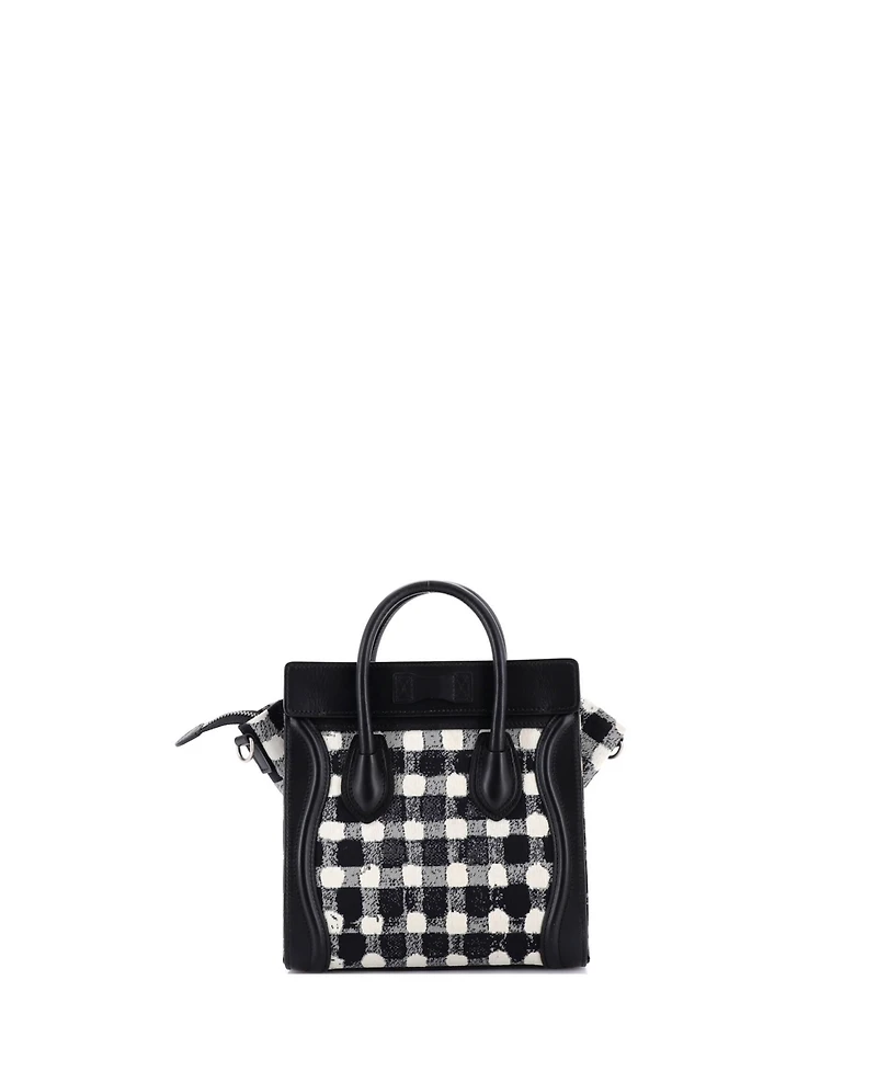 Pre-Owned Celine Nano Luggage Bag Tweed