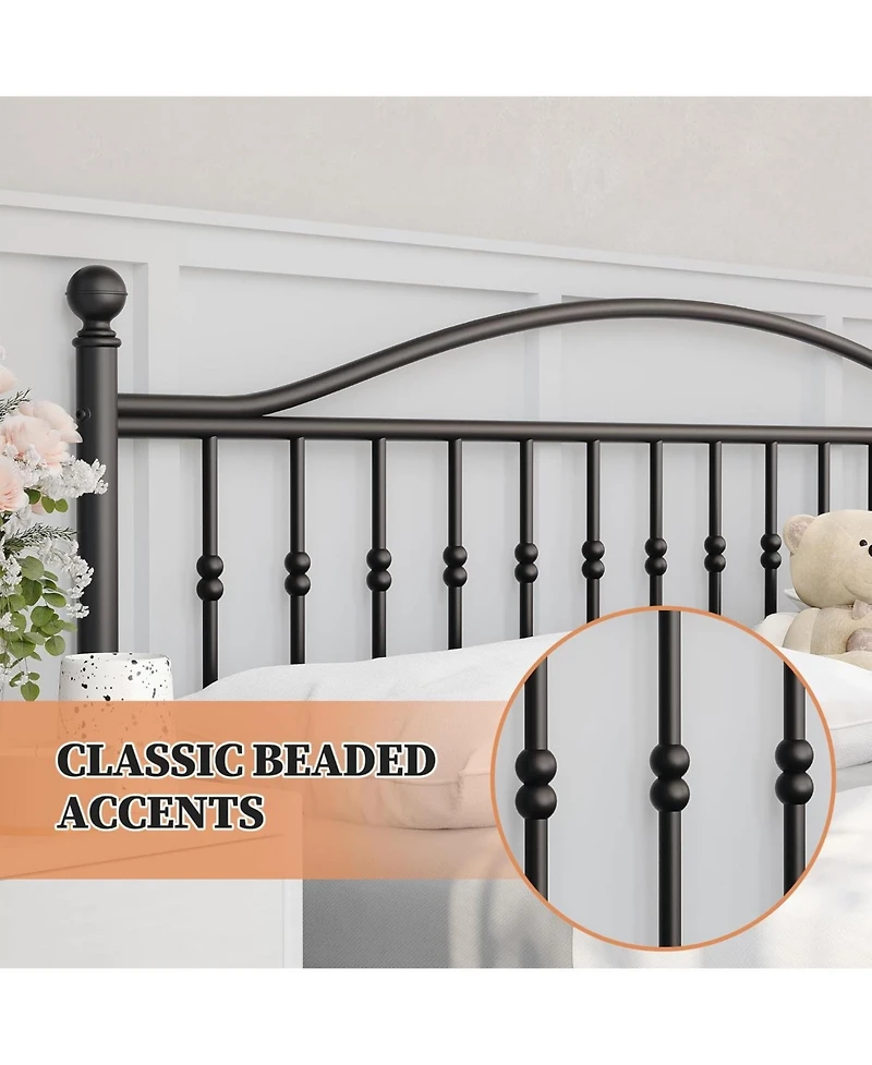 gaomon Twin Over Twin Metal Bunk Bed with Stairs, Heavy Duty Frame with Guardrails & Steel Slats, Space Saving Bed