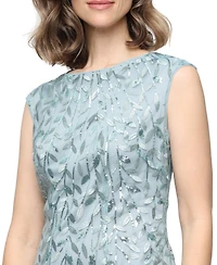 Alex Evenings Petite Embroidered Midi Dress
