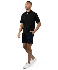 Tailorbyrd Men's Slub Pique Short Sleeve Shirt