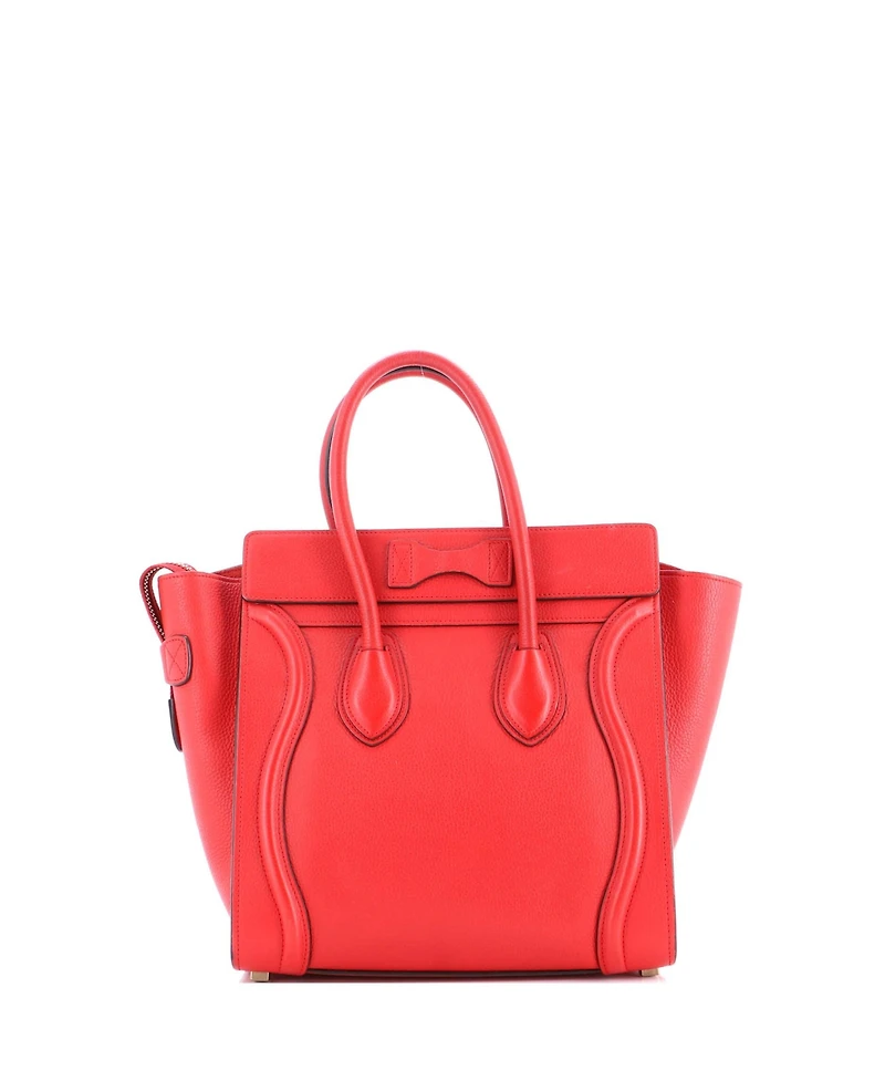 Pre-Owned Celine Micro Luggage Bag Grainy Leather