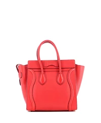 Pre-Owned Celine Micro Luggage Bag Grainy Leather