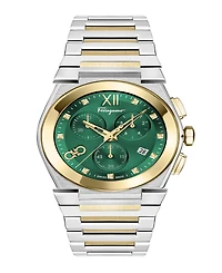 Ferragamo Men's Two-Tone Stainless Steel Bracelet Watch, 40mm