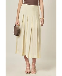 English Factory Women's Sheer Pleated Skirt