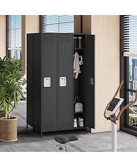 gaomon3 Doors Employee Lockers for Office, Metal Sorage Locker Combination, Lockable Employees Metal Locker With Door, Industrial Storage Lockers