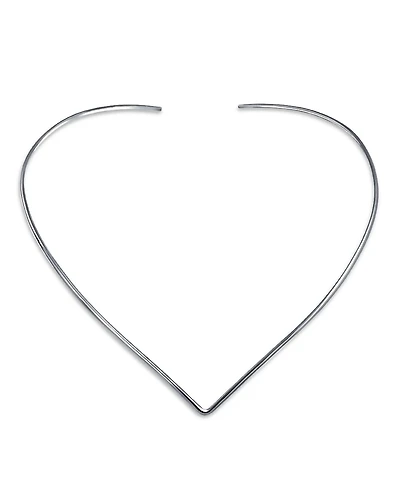 Bling Jewelry Basic Simple Slider V Shape Collar Statement Necklace Silver Sterling Add Your Pendant 2MM