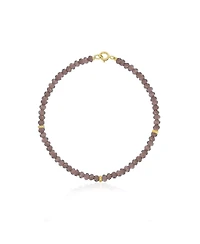The Lovery Smoky Quartz Bead Bracelet 14K Gold