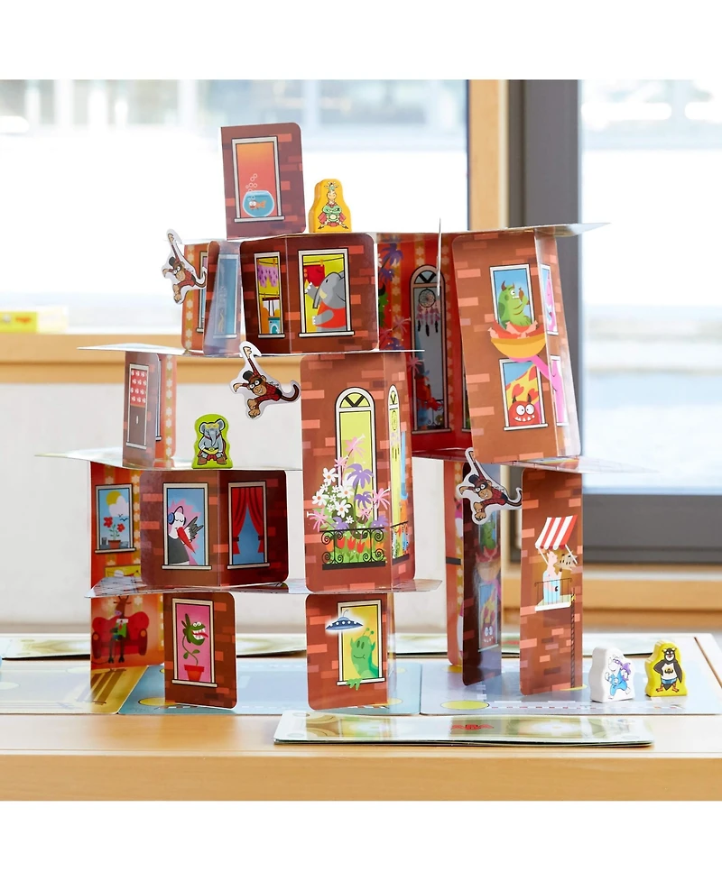 Haba Rhino Hero Super Battle - Exciting 3D Stacking Board Game for Kids and Adults, Fun Family Games, Stacking Card Games for Kids, Made in Germany