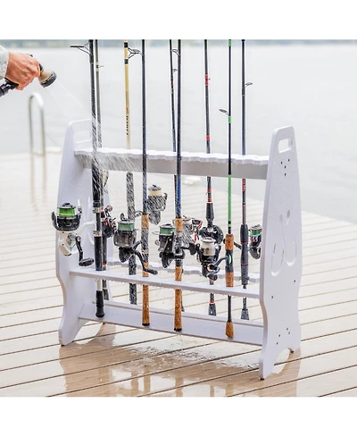 StoreYour Marlin Fishing Rod Storage Stand | Holds up to 24 Rods