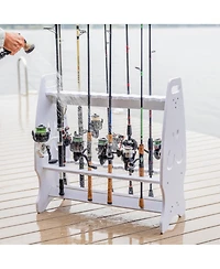 StoreYour Marlin Fishing Rod Storage Stand | Holds up to 24 Rods