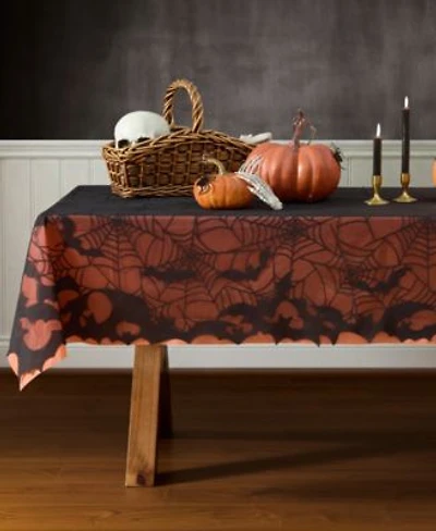 Elrene Bats Web Halloween Table Linen Collection