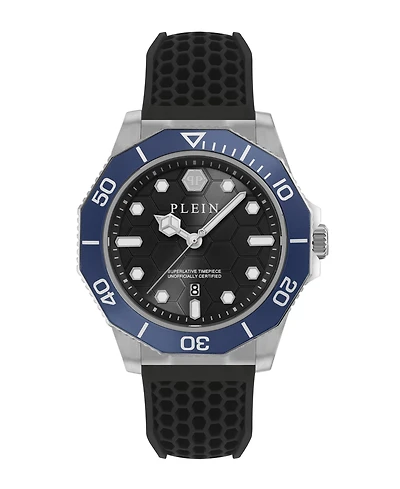 Philipp Plein Men's Aquastorm Silver Stainless Steel Bracelet Watch, 44mm