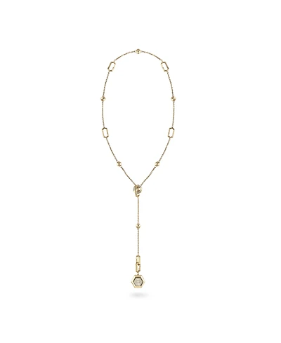 Philipp Plein Women's Nake Hexagon Ip Yellow Gold Stainless Steel Necklace Watch, 28mm