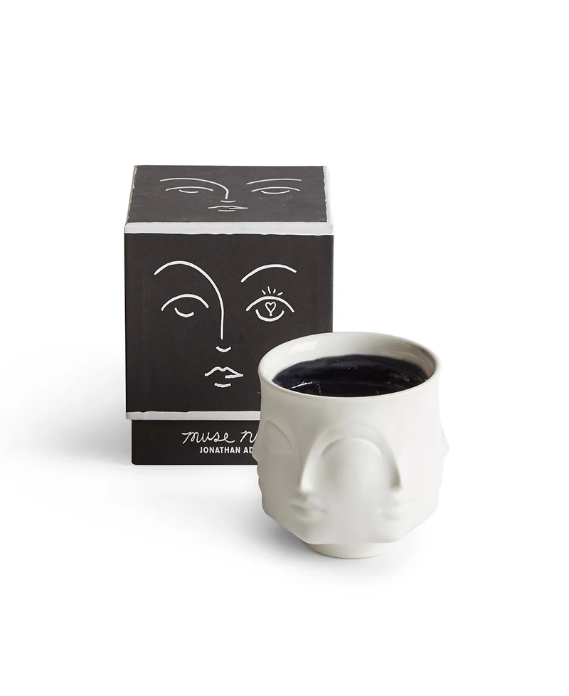 Jonathan Adler Muse Noir 5" Ceramic Candle