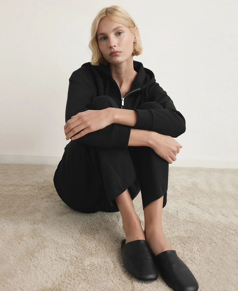 Mango Women's Hood Detail Cotton Pajama Sweatshirt