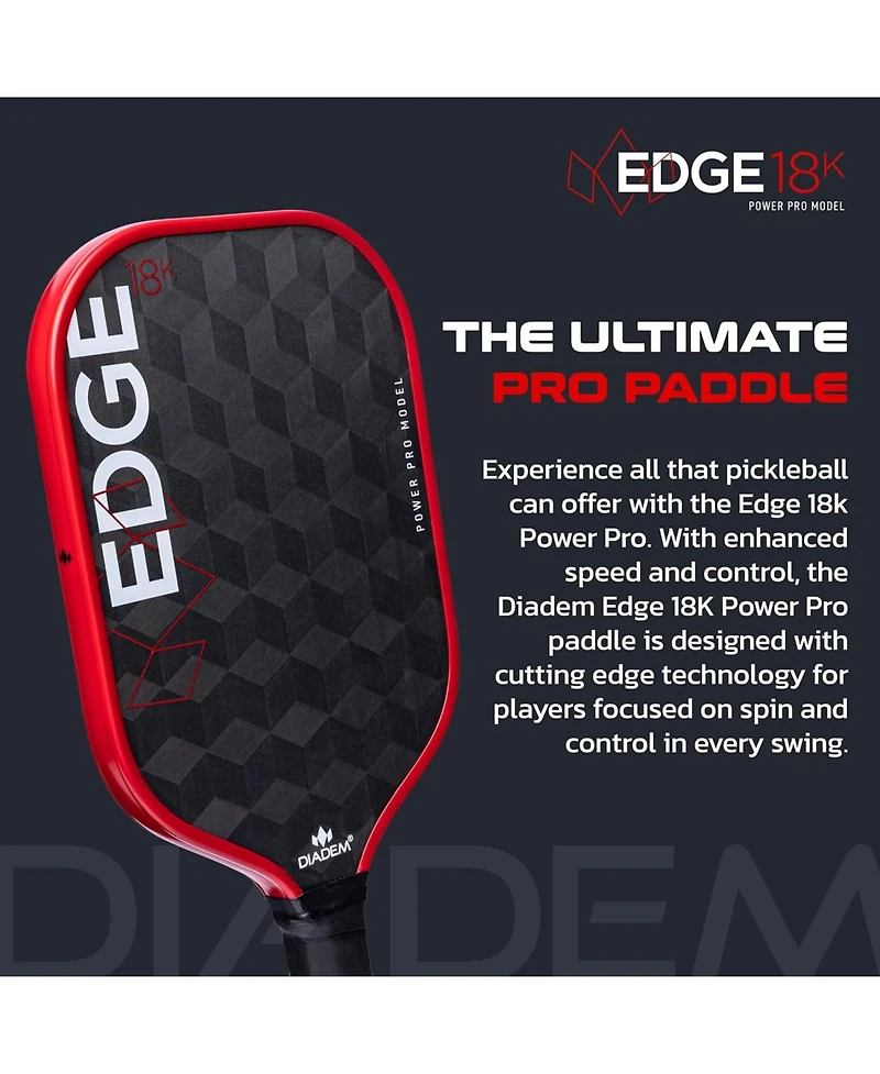 Diadem Edge 18K Power Pro Pickleball Paddle