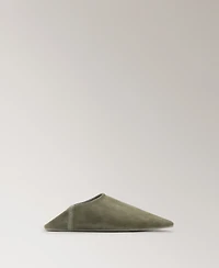 Mango Women's Stitching Detail Leather Clogs