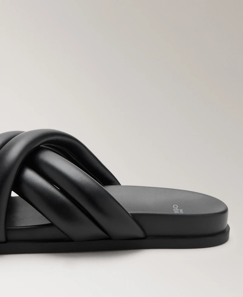 Mango Women's Padded Crisscross Sandals