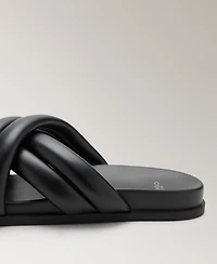 Mango Women's Padded Crisscross Sandals