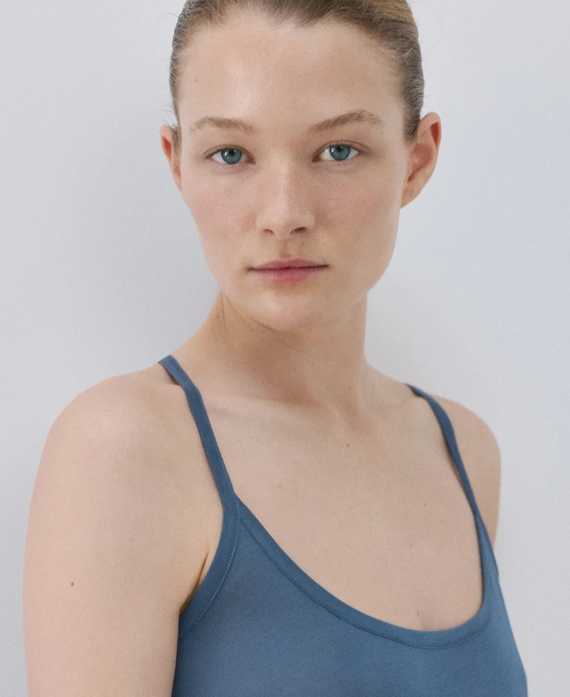 Mango Women's Micro-Modal Straps Nightgown