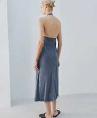 Mango Women's Back Neckline Lace Nightgown