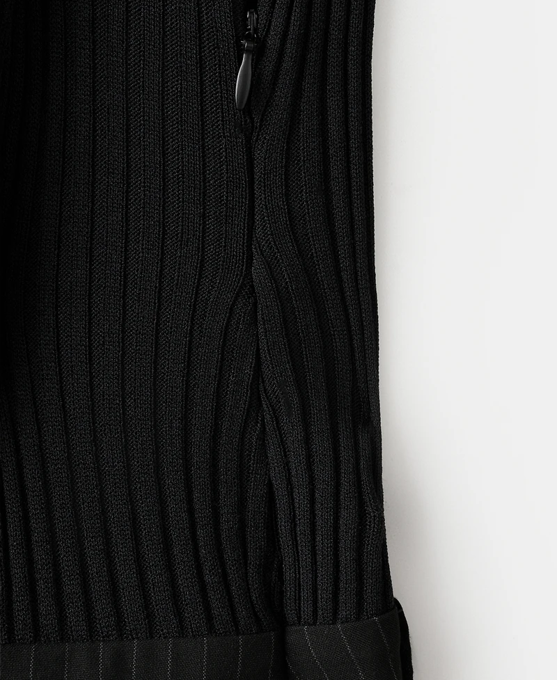 Mango Women's Contrast-Bodice Long Jumpsuit