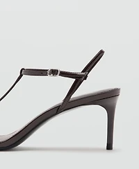 Mango Women's Strappy Heeled Sandals